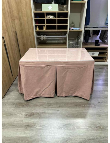 Conjunto Antimanchas Aterciopelada Triplegrueso color Rosa