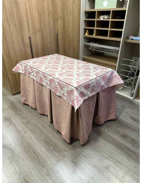 Ropa Antimanchas Extragruesa Ultraeficiente Rosa con Tapete Mosaico Rosa