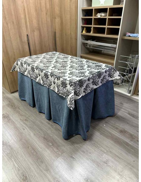 Ropa Antimanchas Extragruesa Ultraeficiente Azul con Tapete Mosaico Negro