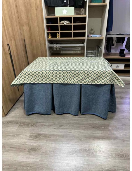 Ropa Antimanchas Extragruesa Ultraeficiente Azul con Tapete Libano Verde