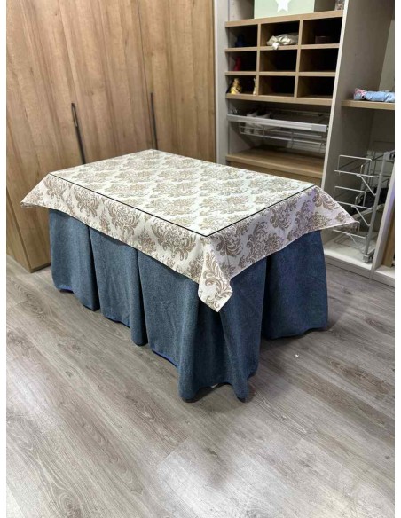 Ropa Antimanchas Extragruesa Ultraeficiente Azul con Tapete Mosaico Chocolate