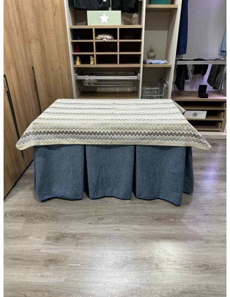 Conjunto Antimanchas Extragruesa Ultraeficiente Azul con Tapete Estriado
