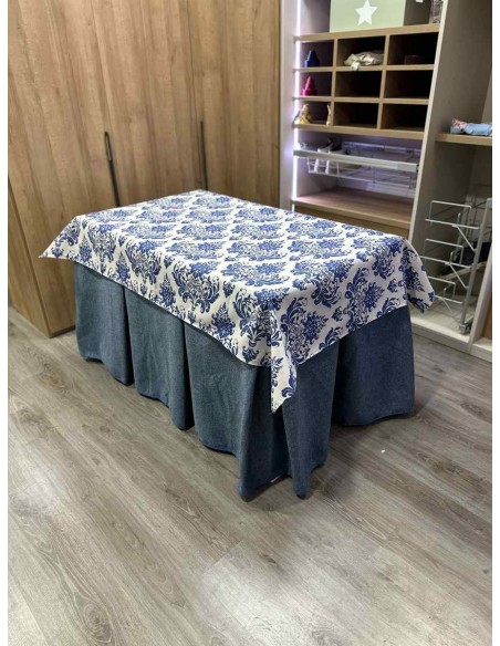 Conjunto Antimanchas Extragruesa Ultraeficiente Azul con Tapete Mosaico Blue