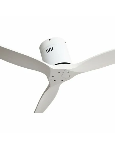 Ventilador de techo sin luz con mando a distancia en blanco  Aguilon