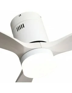 Ventilador de techo con mando a distancia temporizador en blanco 2