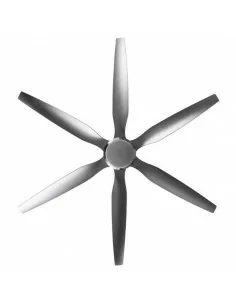 Modelo Otto Ventilador de techo plateado con control remoto 2