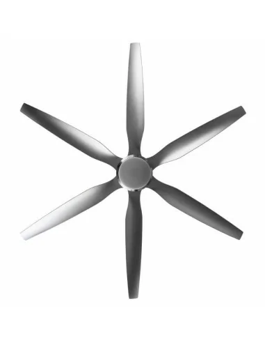 Ventilador de techo plateado Otto con mandol remoto incluido