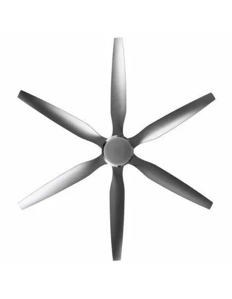 Ventilador de techo plateado Otto con mandol remoto incluido