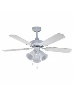 Ventilador de techo con 3 tulipas aspas blancas - Garbin