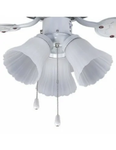 Tulipas del ventilador de techo blanco modelo garbin