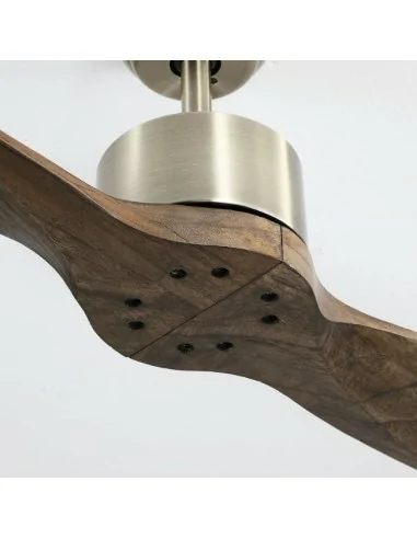 Ventilador marron de techo con 2 aspas