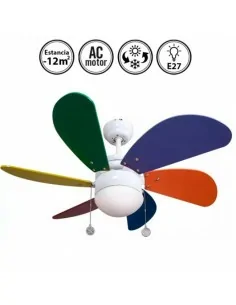 Ventilador de techo para niños infantil con luz