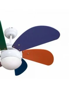 Ventilador de techo para niños infantil con luz 2