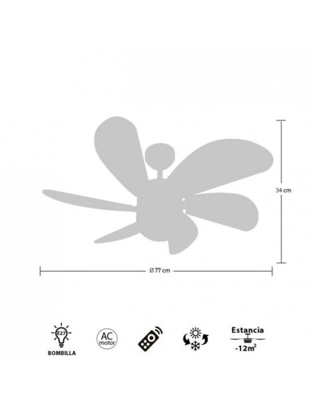 ventilador blanco de techo