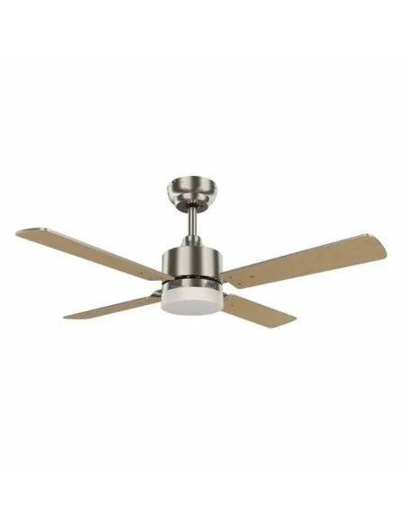 Karaburu ventilador color haya y plata