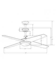 Ventilador de techo DC con mando a distancia - Eolo 2
