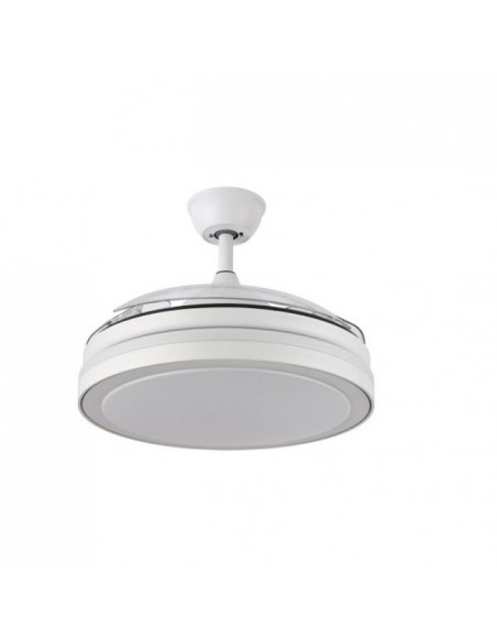 ventilador de techo retractil con motor DC - Modelo pequeño con aspas plegadas ventilador de techo retractil con motor DC - Modelo pequeño con aspas plegadas