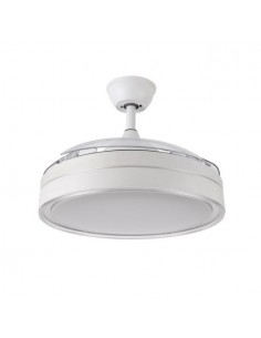 Ventilador de techo aspas ocultas DC con mando a distancia en blanco - Criador 2