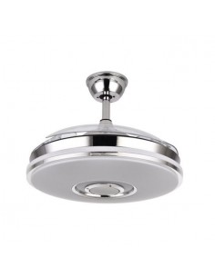 Ventilador de techo plegable aspas transparentes DC con mando a distancia - Noto 2