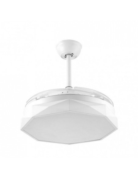 ventilador retractil silencioso DC con las aspas plegadas