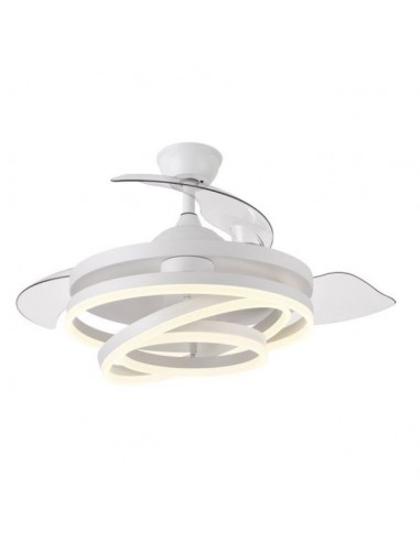 ventilador de techo a control remoto aspas plegables