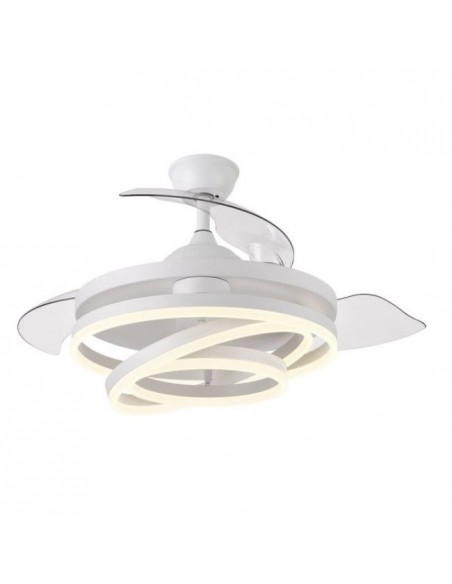 ventilador de techo a control remoto aspas plegables