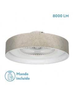 Ventilador de techo sin aspas plafón madera gris - Jerte