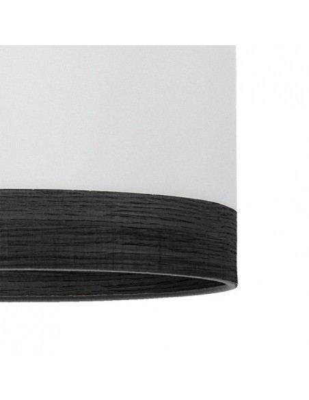 acabado del plafon Olga en negro