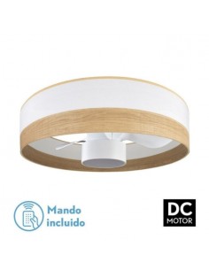 Ventilador de techo plafón bajo consumo blanco - Olga