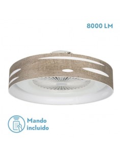 Ventilador de techo sin aspas silencioso plafón gris - Odra