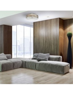 Ventilador de techo sin aspas silencioso plafón gris - Odra 2