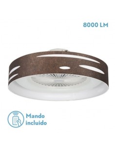 Ventilador de techo sin aspas silencioso plafón color oxido - Odra