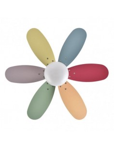Ventilador techo pequeño - colores infantiles - Alves - reversible 2