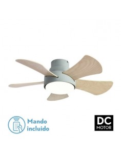 Ventilador de techo pequeño con mando de aspas reversibles - Gregario verde