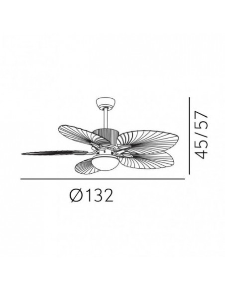 medidas ventilador techo colla