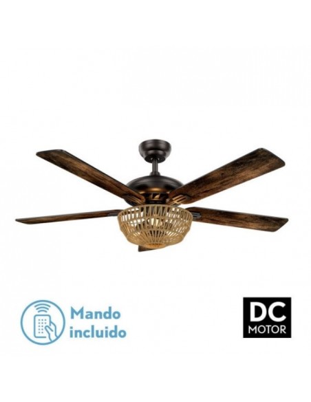 Ventilador techo grande aspas de diseño reversibles - Cesta