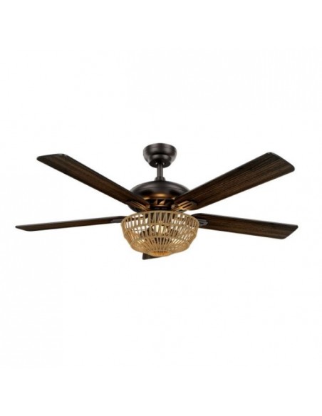 ventilador techo moderno de diseño aspas reversibles. para salones grandes - Cesta