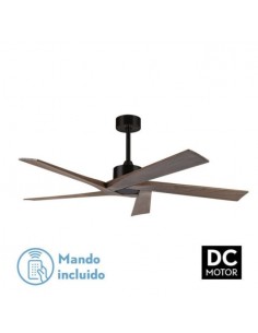 Ventilador techo grande diseño sin luz - Nadir negro