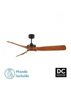Ventilador techo grande 3 aspas LED - Oriente color haya 2