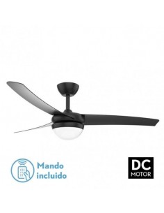 Ventilador de techo 3 aspas para habitaciones grandes - Kusi negro
