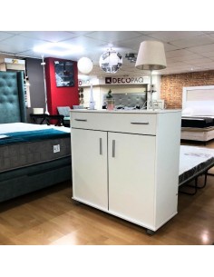 mueble cama plegable blanco