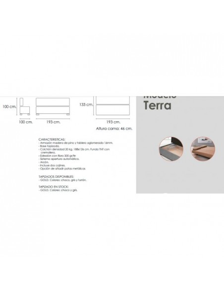 caracteristicas sofa cama terra