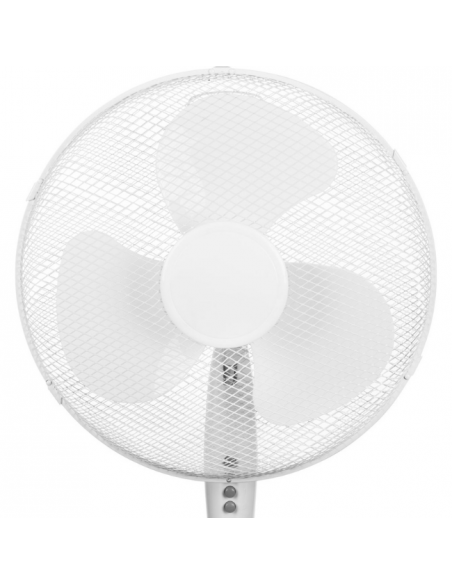 aspas del ventilador de suelo color blanco