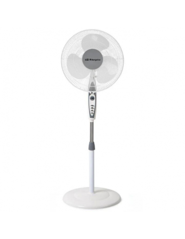 Ventilador de suelo blanco