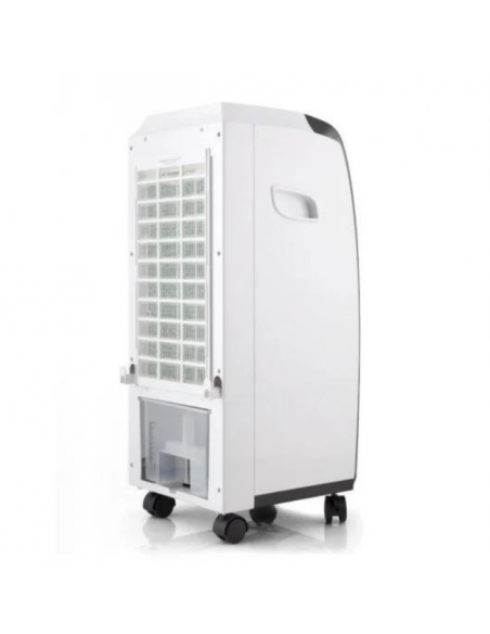 parte trasera del climatizador ventilador portatil