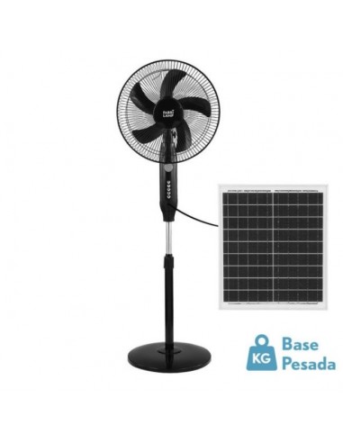 Ventilador de suelo con placa solar - BOREAL