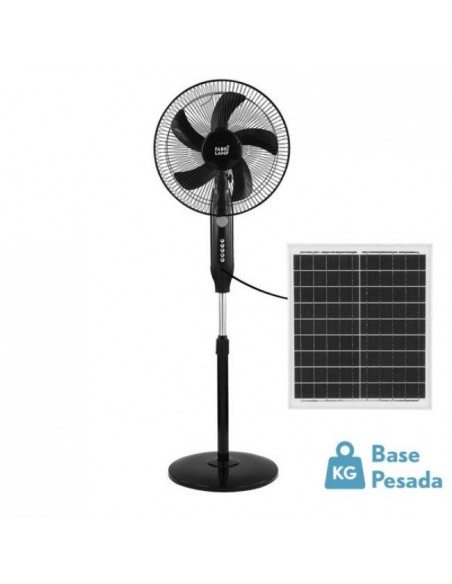 Ventilador de suelo con placa solar - BOREAL