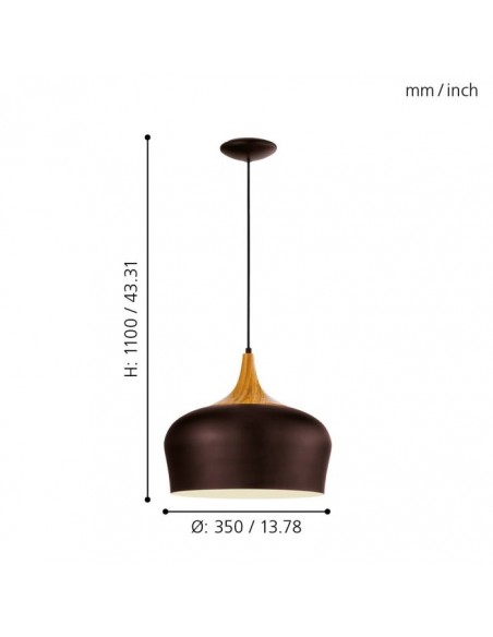 medidas lampara colgante en oferta