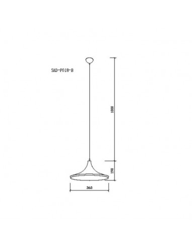 Oferta lámpara colgante moderna -...