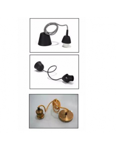 Oferta lámpara colgante - ALU CUERO